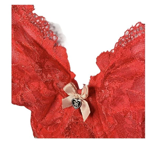 Victorias Secret 34DDD Body by Unlined Demi Pink Lace Underwire No Padding - Picture 2 of 4